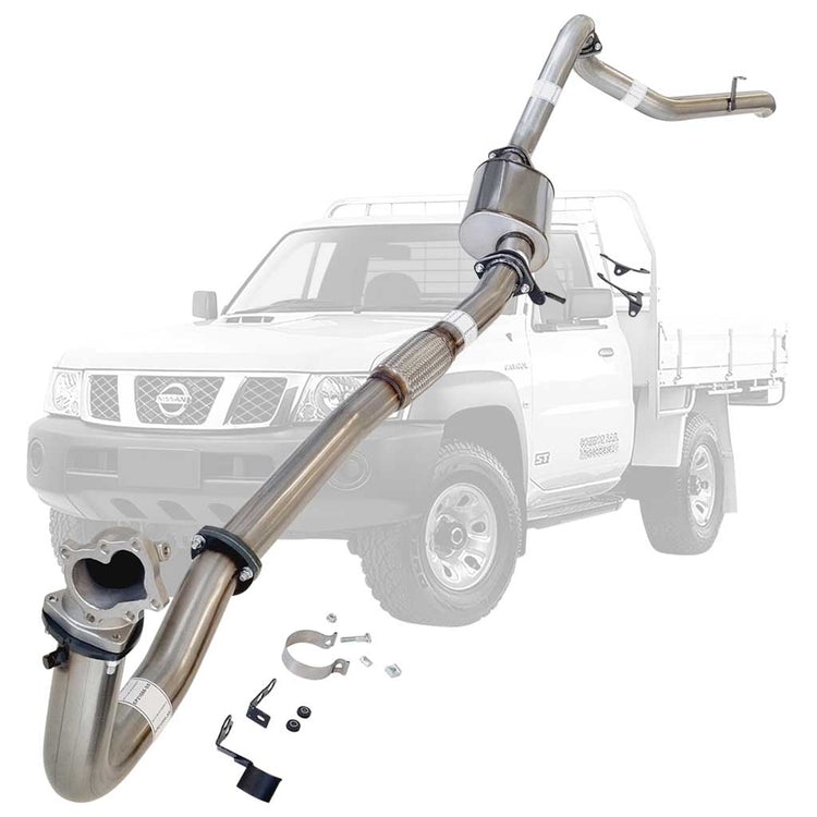 ESA | 3" Turbo Back Exhaust | Nissan Patrol Y61 GU 4.2L Ute Cast Dump 1996 - 2006