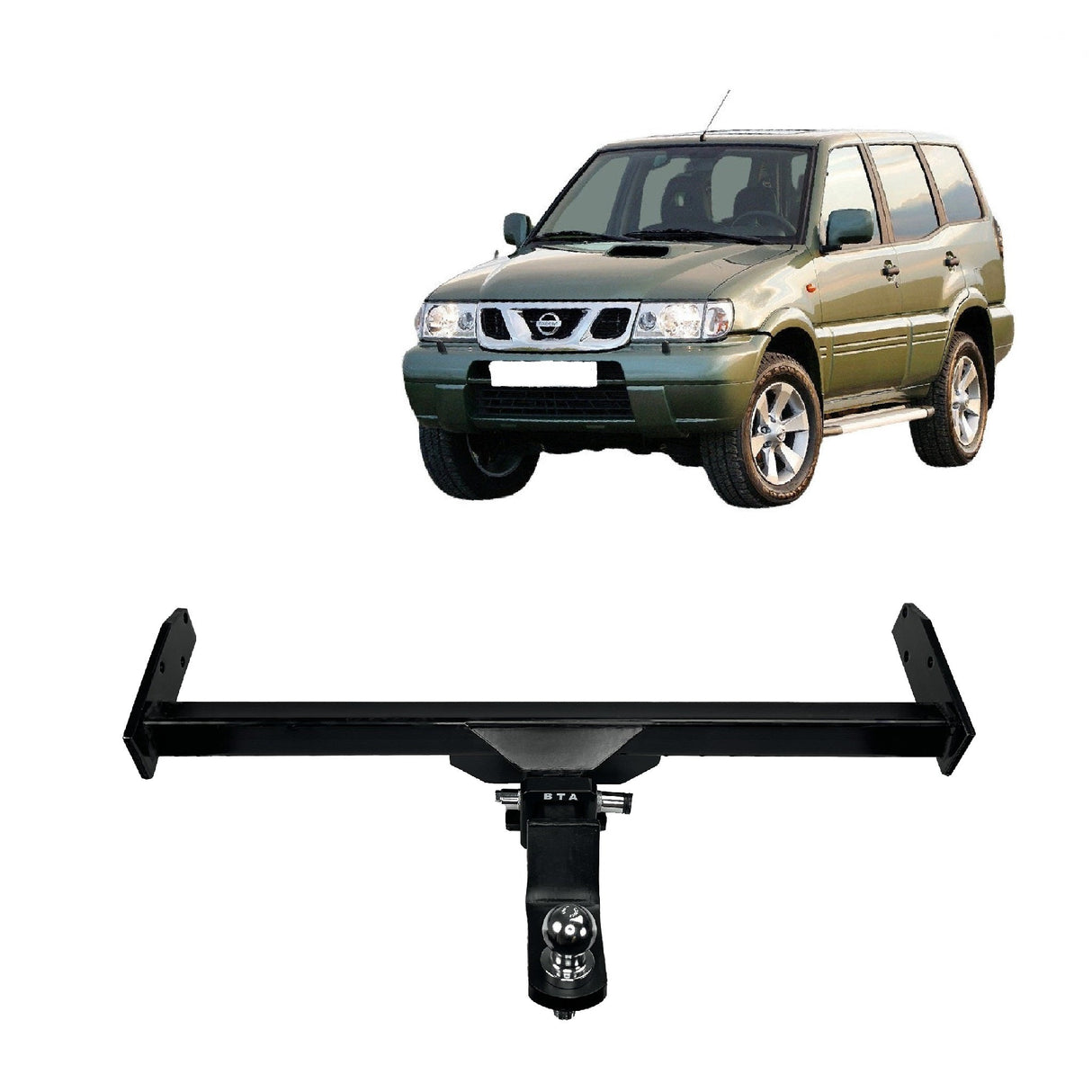 BTA Nissan Terrano (03/1997 – 04/2000) Heavy Duty Towbar 2000/120kg Capacity