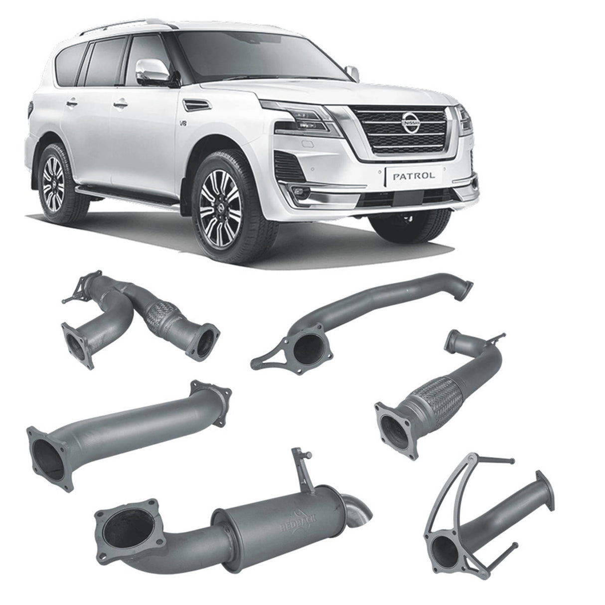 Redback Extreme Duty - Nissan Patrol Y62 (2013 - On) 3" Performance Exhaust