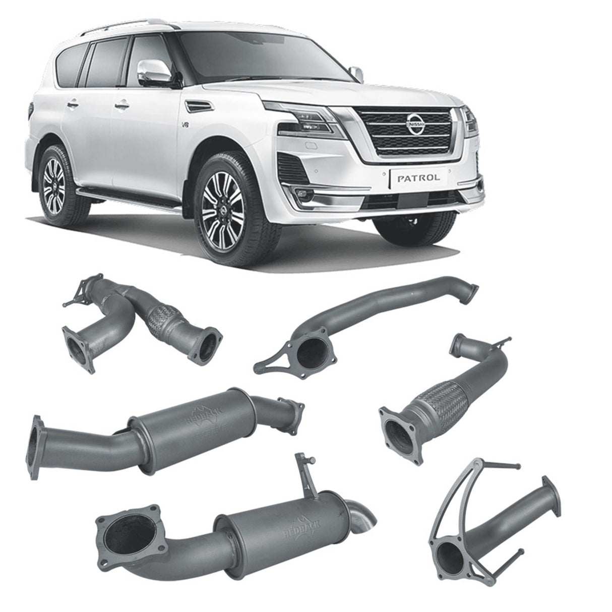 Redback Extreme Duty - Nissan Patrol Y62 (2013 - On) Performance Exhaust System