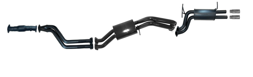 Pacemaker - Ford Falcon XR6 Sedan BA/BF/FG 4.0L Barra edan Header Back Full Twin 2 1/2 Inch System with Cat Exhaust