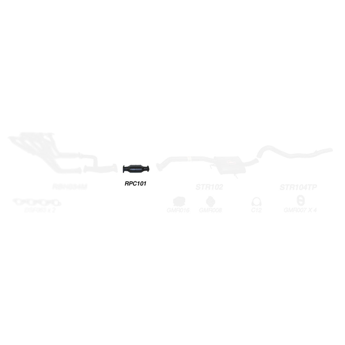 REDBACK | 2.5" Exhaust System | Holden Statesman Caprice VQ-VS 1990–1999 | K-RPM15639