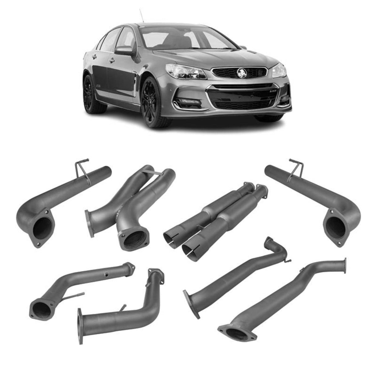 REDBACK - Holden Commodore VE, VF (2006 - 2017) Dual 3" Catback Exhaust with Hotdogs