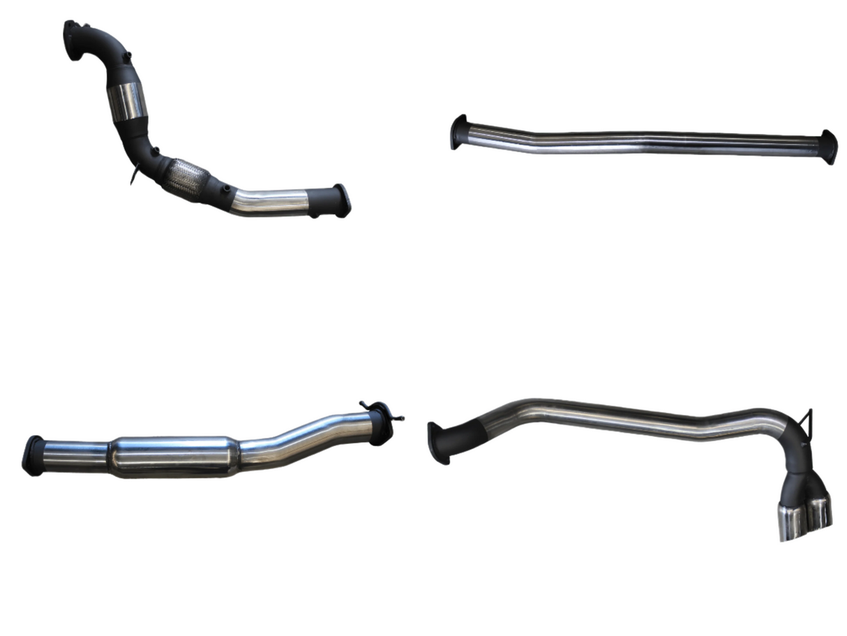 Manta | 3″ Turbo Back With Cat With Hotdog Twin Tip Side Exit | Ford PX2 Ranger 3.2L Ute 2015–2022