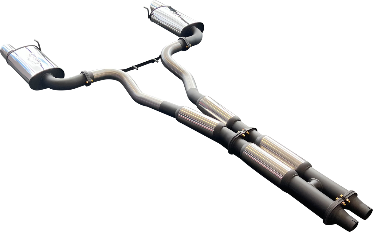 Manta | Twin 3″ Cat Back Exhaust System with Hotdog Mufflers Twin Tips | Ford Mustang FM S550 5.0L V8 Coupe 2015–2017