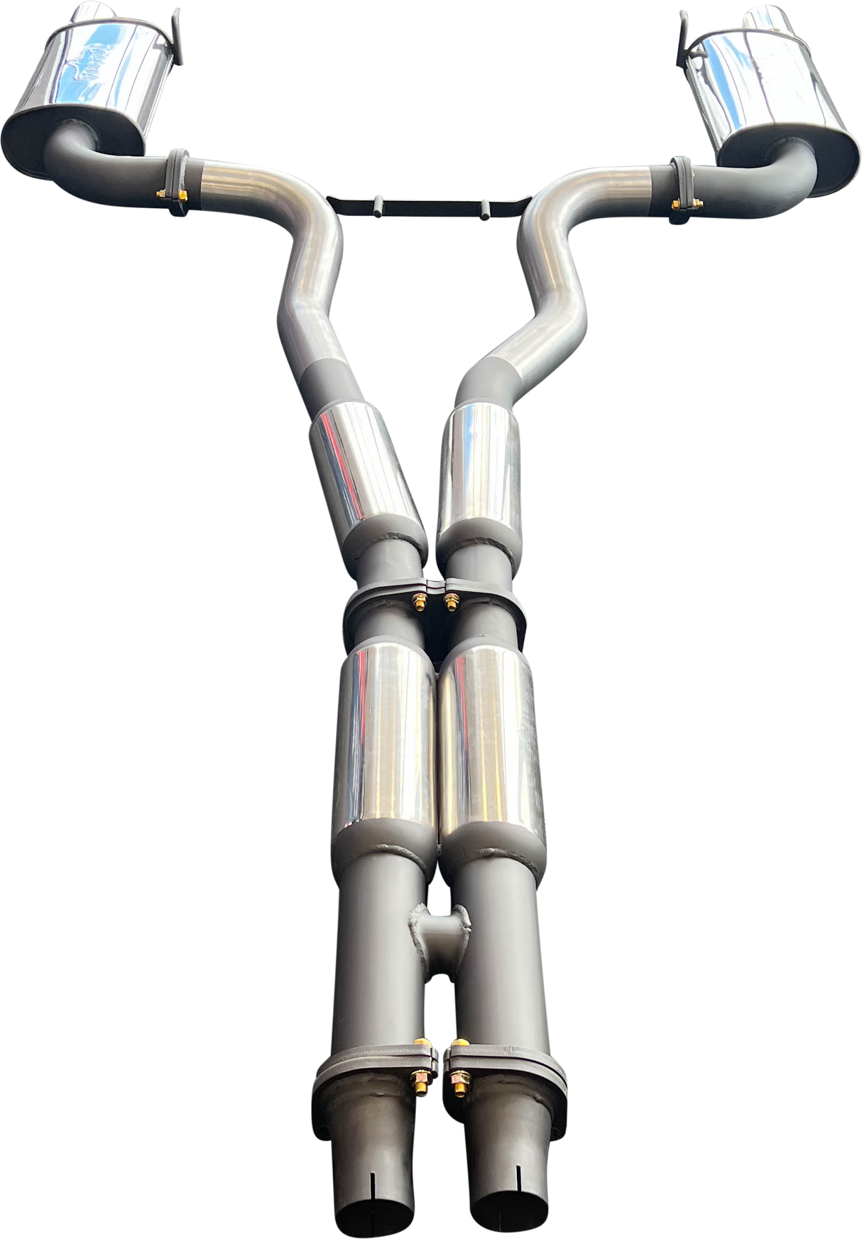 Manta | Twin 3″ Cat Back Exhaust System with Hotdog Mufflers Twin Tips | Ford Mustang FM S550 5.0L V8 Coupe 2015–2017