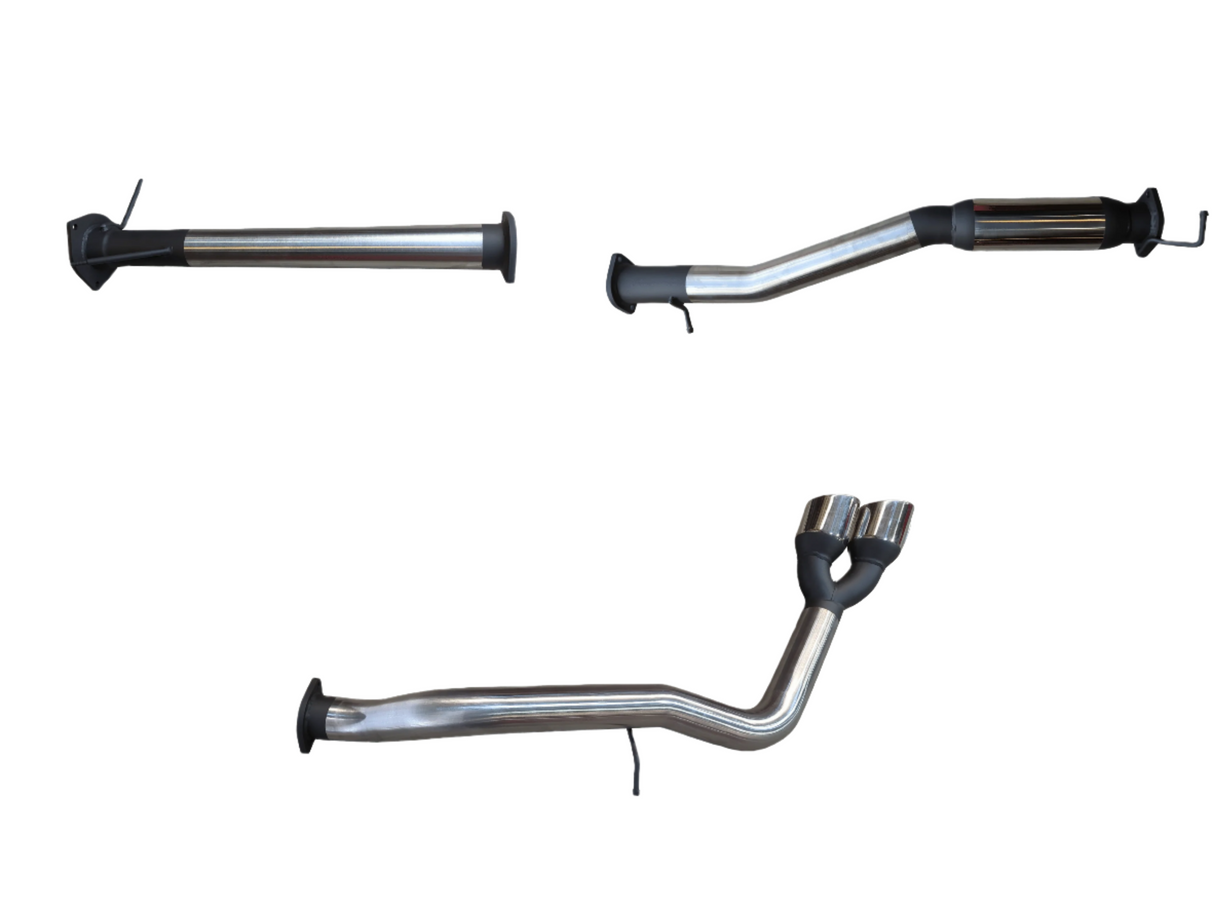 Manta - Ford Ranger Next Gen T6.2 V6 - DPF Back - 3" Single Stainless Exhaust with Twin Tip Side Exit- with Centre Hotdog