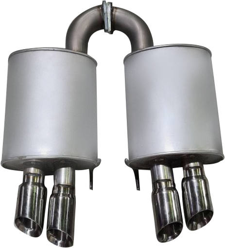 Manta | Twin 3″ Cat Back Exhaust System with Hotdogs Mufflers Quad Tips | Ford Mustang FN S550 5.0L V8 Coupe 2018–2024