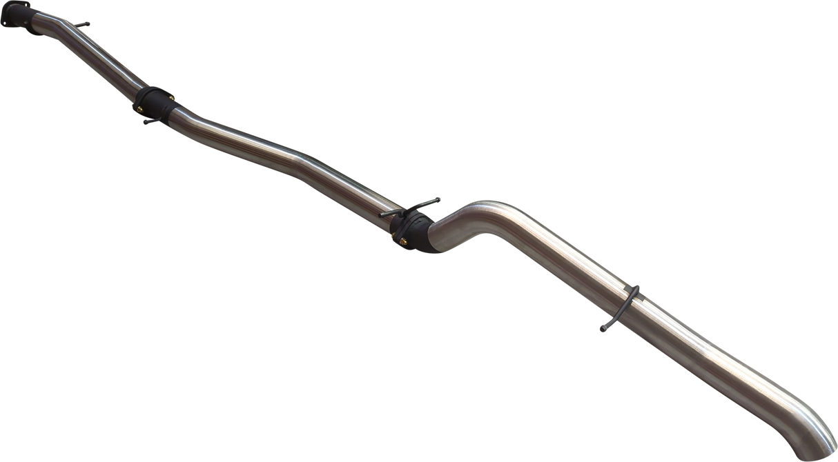 Manta - Ford Ranger Ute Next Gen T6.2 4cyl 2.0 Bi-Turbo (2022-2024) - DPF Back - 3" Single Stainless Exhaust with Tip - without Centre Muffler