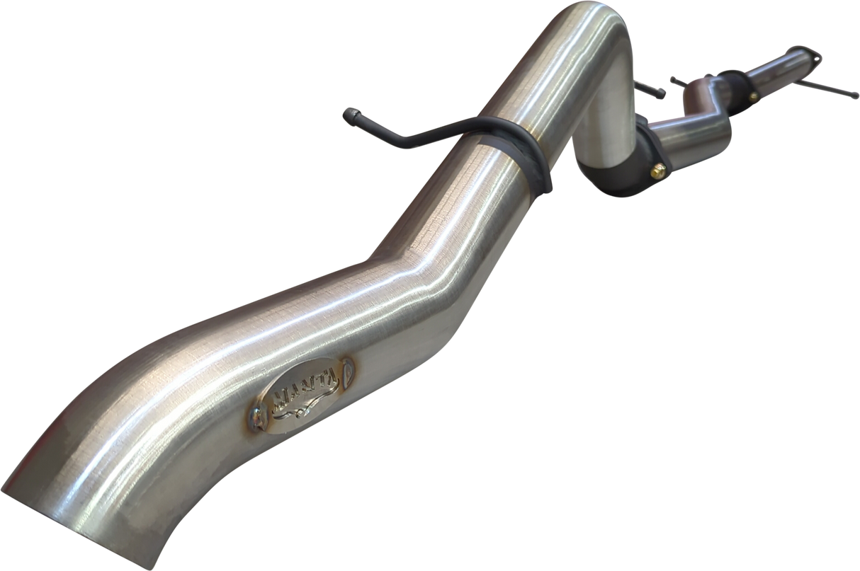 Manta - Ford Ranger Ute Next Gen T6.2 4cyl 2.0 Bi-Turbo (2022-2024) - DPF Back - 3" Single Stainless Exhaust with Tip - without Centre Muffler