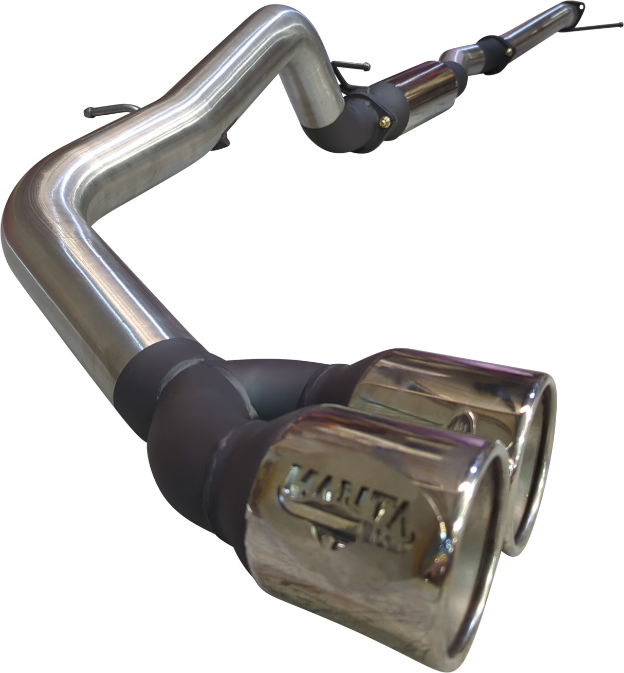 Manta - Ford Ranger Ute Next Gen T6.2 4cyl 2.0 Bi-Turbo (2022-2024) DPF Back - 3" Single Stainless Exhaust with Twin Tip Side Exit - with Centre Hotdog