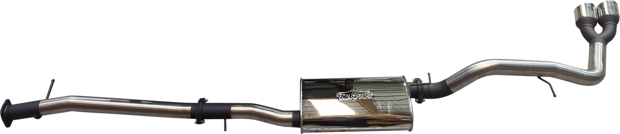 Manta - Ford Ranger Ute Next Gen T6.2 4cyl 2.0 Bi-Turbo (2022-2024) - DPF Back - 3" Single Stainless Exhaust with Twin Tip Side Exit - with Centre Muffler