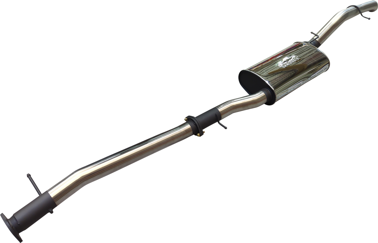 Manta - Ford Ranger Ute Next Gen T6.2 4cyl 2.0 Bi-Turbo (2022-2024) - DPF Back - 3" Single Stainless Exhaust with Single Tip - with Centre Muffler