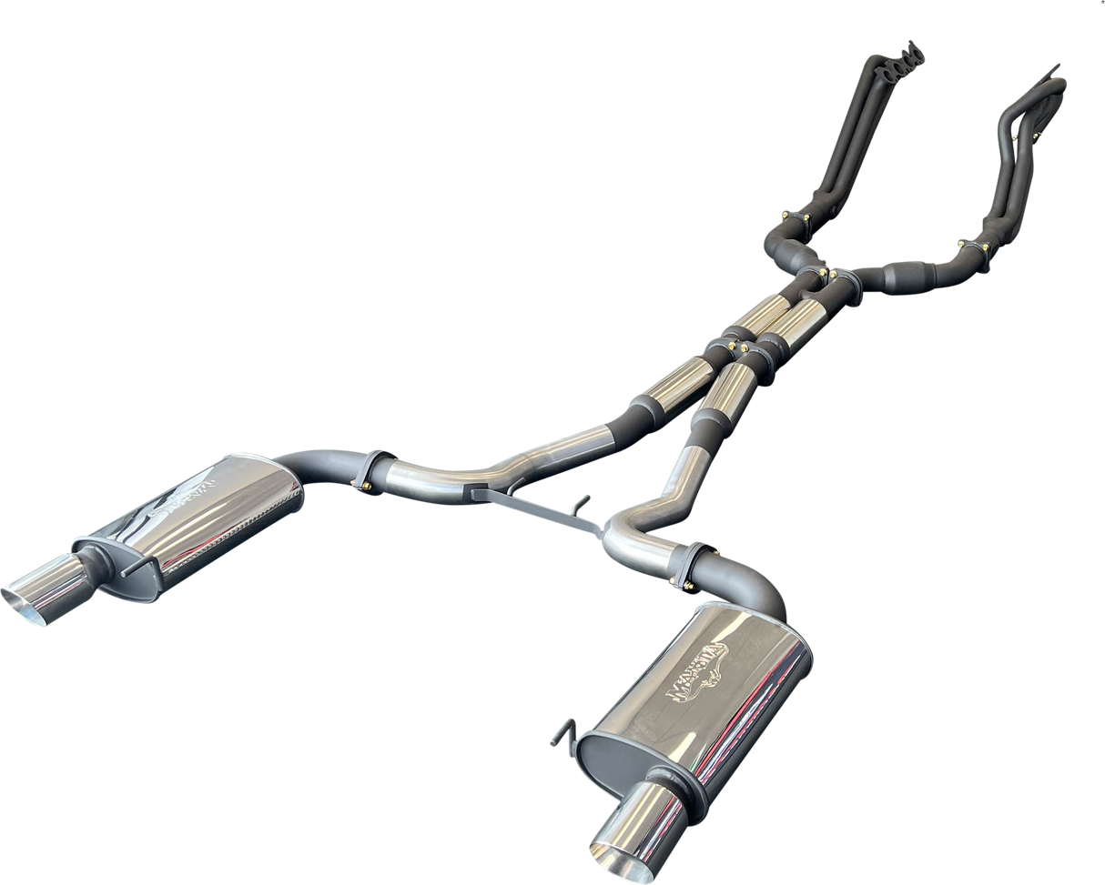 Manta | Twin 3″ Full Exhaust System with 1 7/8″ Headers Hotdog Muffler Twin Tips | Ford Mustang FM S550 5.0L V8 Coupe 2015–2017