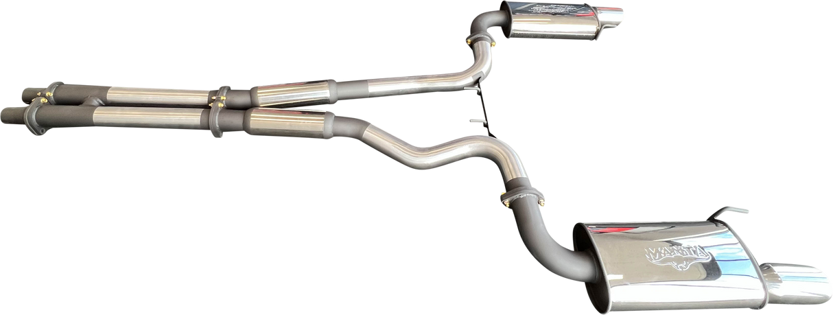 Manta | Twin 3″ Cat Back Exhaust System with Twin Tips | Ford Mustang FM S550 5.0L V8 Fastback Coupe 2015–2017