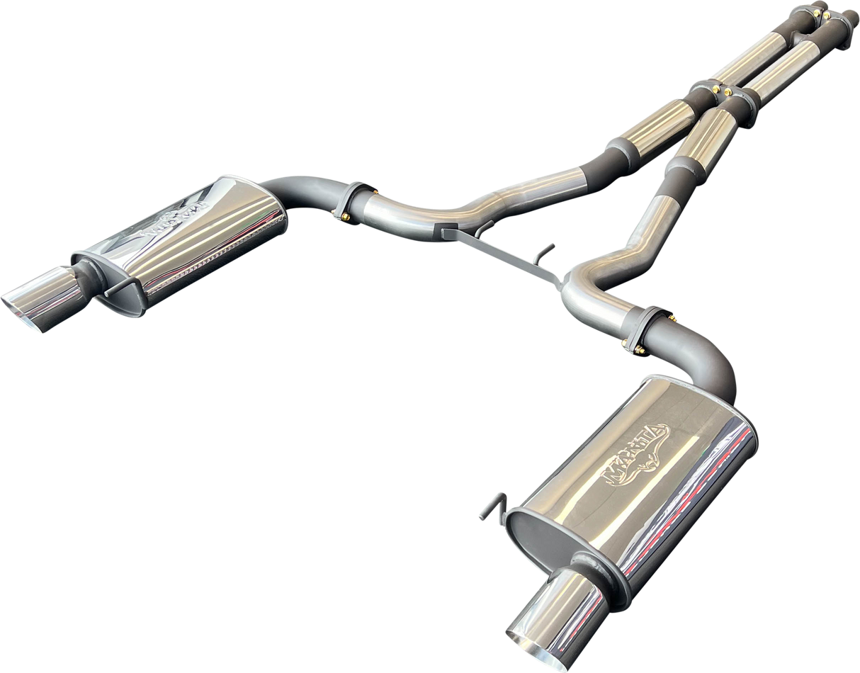 Manta | Twin 3″ Cat Back Exhaust System with Twin Tips | Ford Mustang FM S550 5.0L V8 Fastback Coupe 2015–2017