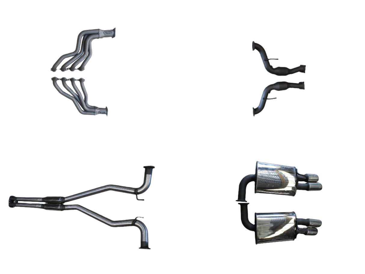 Manta | Twin 2.5″ Full System with 1 3/4″ Extractors | Commodore VE V8 Sedan/Wagon 2006–2013