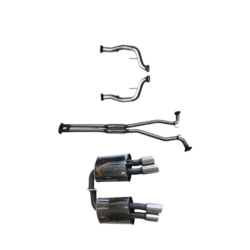 Manta | Twin 2.5″ Cat Back Exhaust with Hotdog & Muffler | Holden Commodore VE VF V8 Sedan & Wagon, HSV Clubsport GTS Tourer 2006–2017