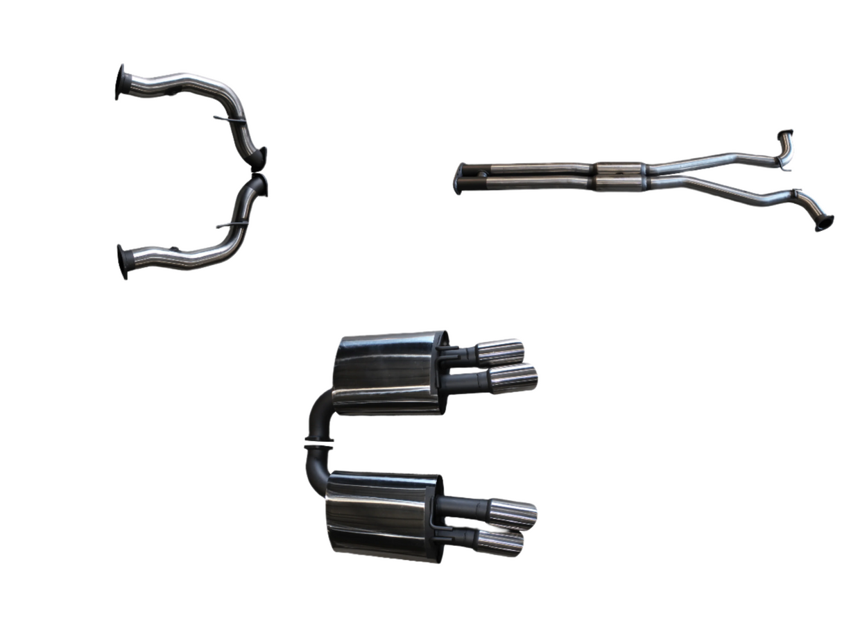 Manta | Twin 3″ Cat Back Exhaust with Hotdog & Muffler | Holden Commodore VE VF V8 Sedan Wagon | 2006–2017