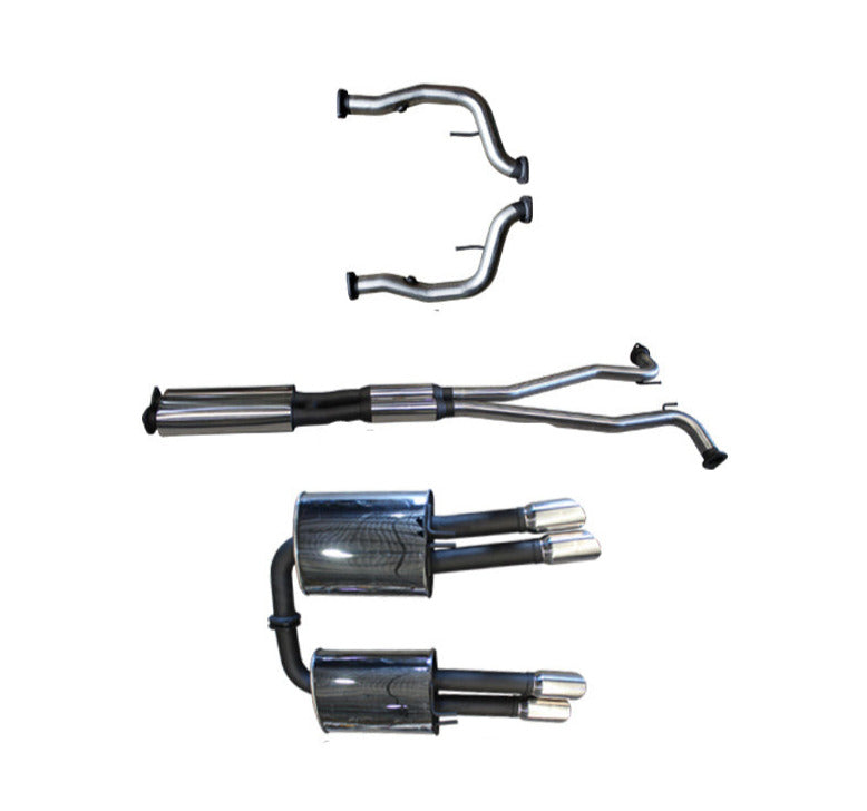 Manta | Twin 2.5″ Cat Back Exhaust System with Muffler/Muffler | Holden Statesman Caprice WM WN V8 6.0L LWB Sedan 2006–2017
