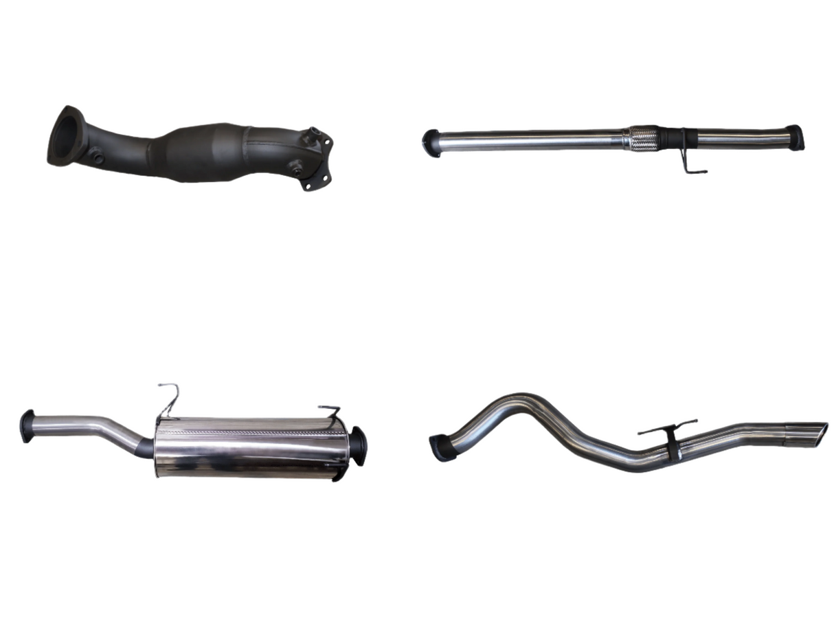 Manta | 3″ Single Turbo Back Exhaust System with Cat & Muffler | Holden Colorado RG 2.8L Ute 2016–2020