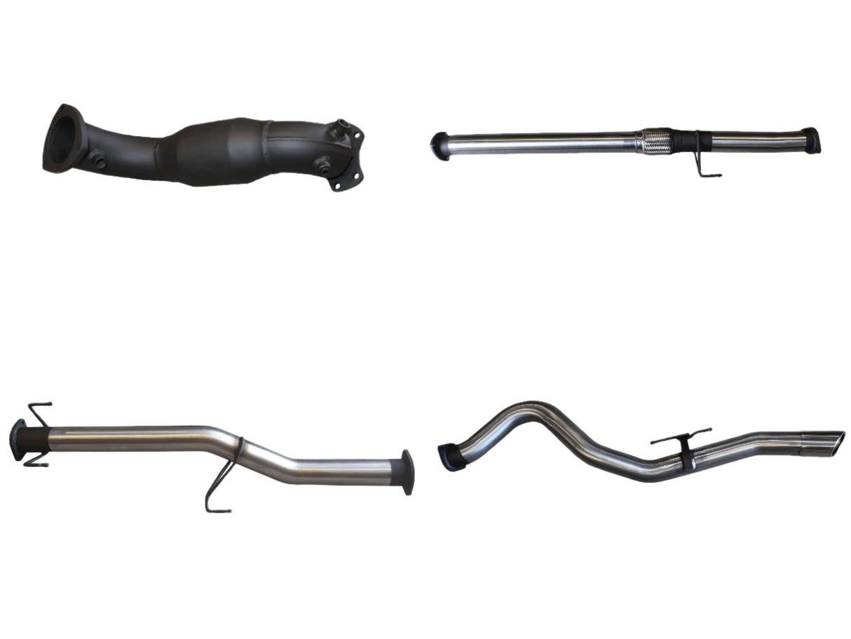 Manta | 3″ Single Turbo Back Exhaust System with Cat & Without Muffler | Holden Colorado RG 2.8L Ute 2016–2020