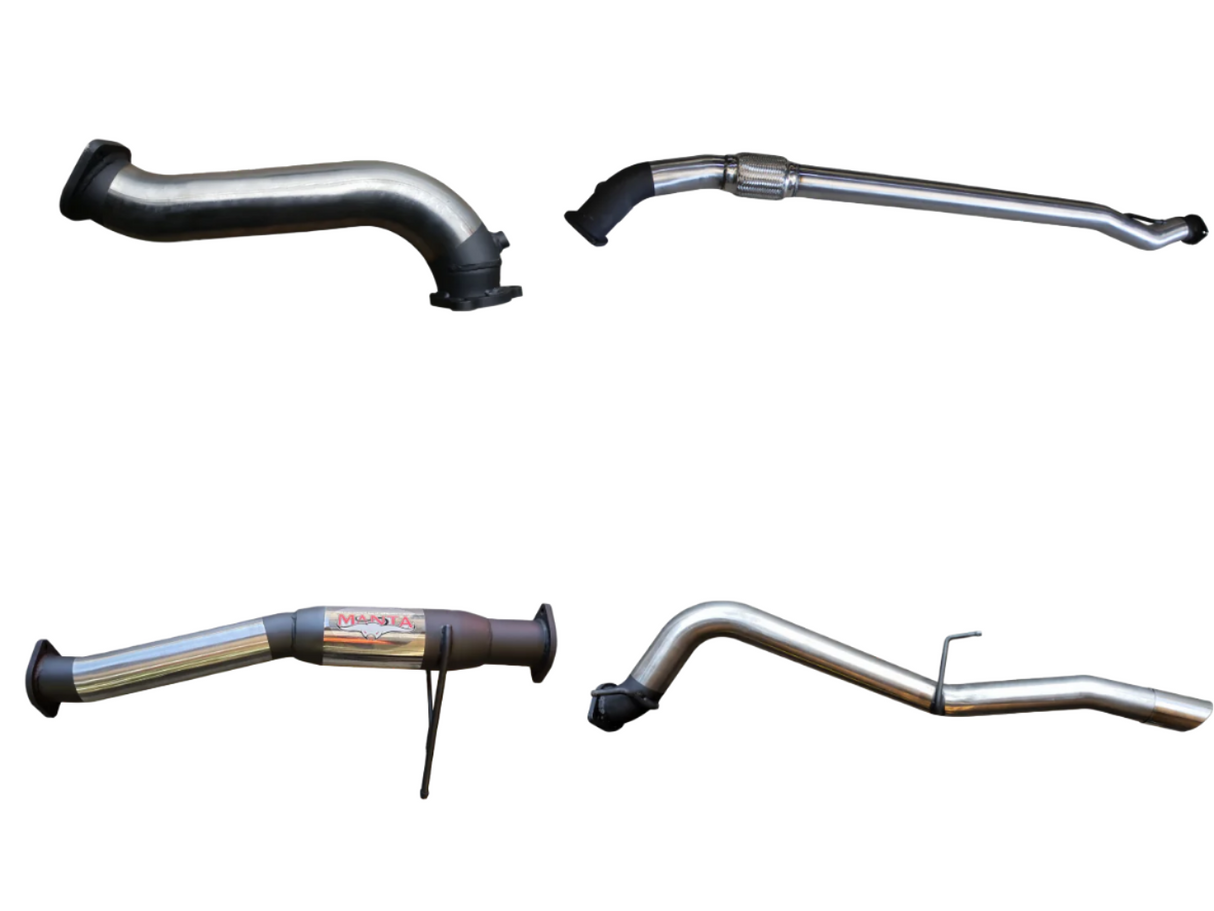 Manta | 3in Turbo Back Exhaust System without Cat, with Hotdog | Mitsubishi Triton MN Manual 4X4 2.5L CRD Ute 2008–2015