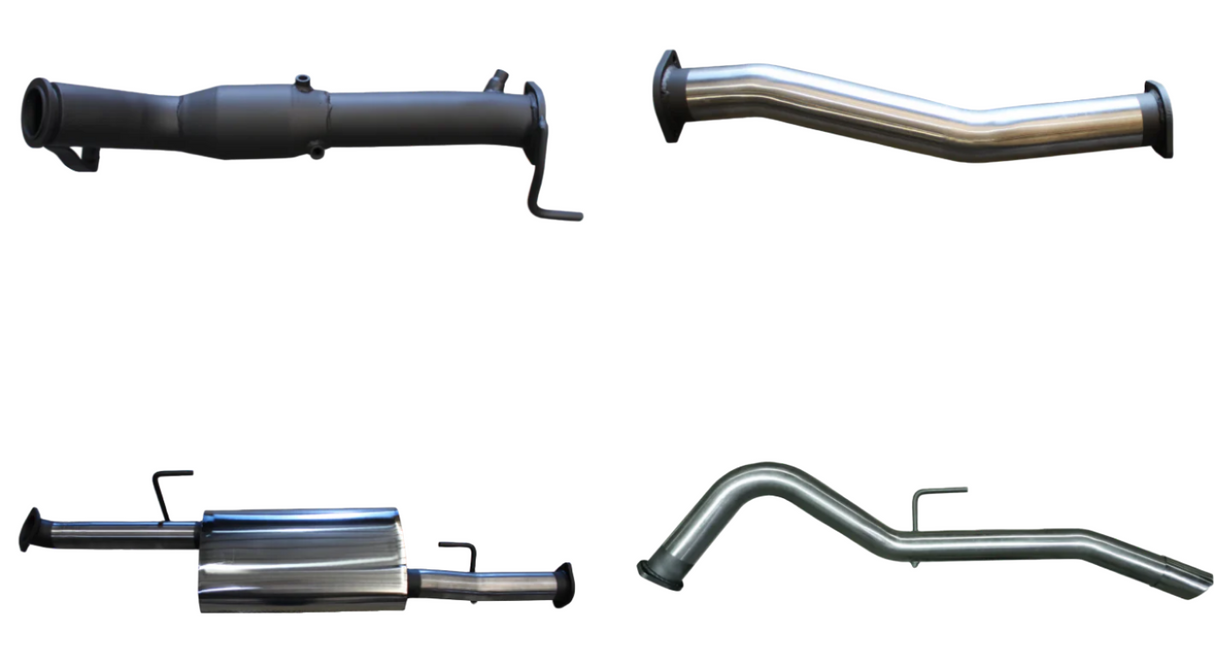 Manta | 3″ Turbo Back Exhaust System Without Cat & Muffler | Nissan Navara D23 NP300 2.3L Turbo Diesel Ute 2015–2025