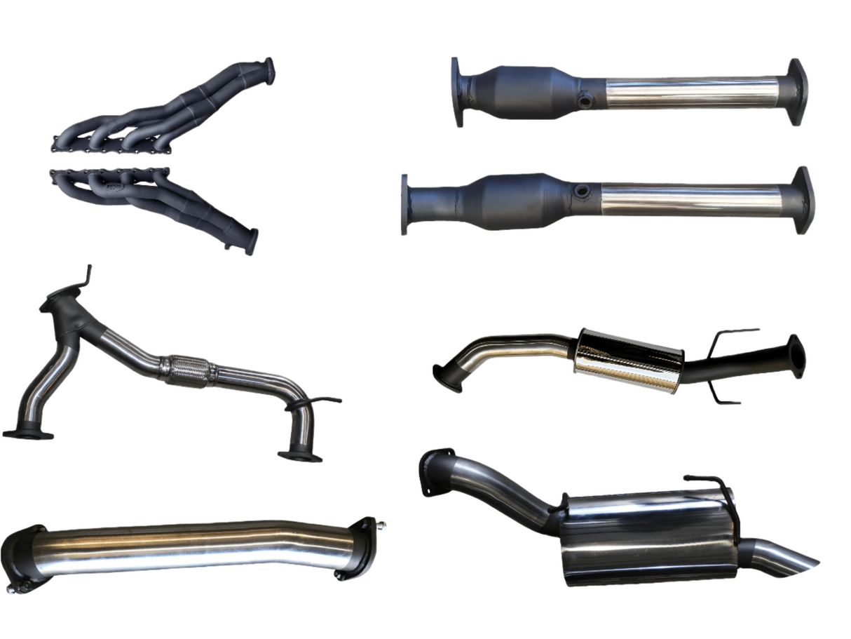 Manta | 3″ Full Exhaust System with Extractors, Hi Flow Cats & Small Centre Muffler | Nissan Patrol Y62 5.6L V8 & Infiniti QX80 Wagon 2012–2025