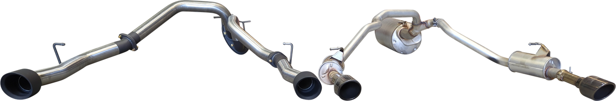 Manta | 3″ Single into Twin Cat Back Exhaust with 5″ Black Tips | RAM 1500 DT 5.7L V8 Ute 2020–2025