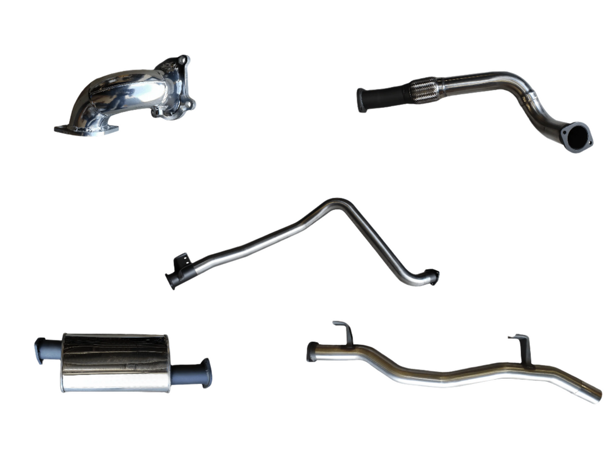 Manta | 3″ Turbo Back Exhaust System with Muffler | Toyota LandCruiser HDJ79 4.2L Turbo Diesel Ute 2001–2006
