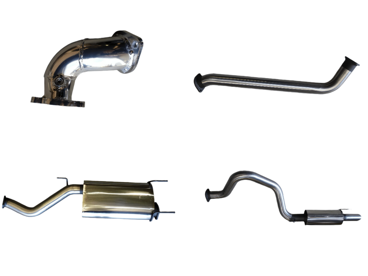 Manta | 3″ Turbo Back Exhaust with Centre & Rear Mufflers | Toyota LandCruiser HDJ100 4.2L Turbo Diesel Wagon 1998–2007