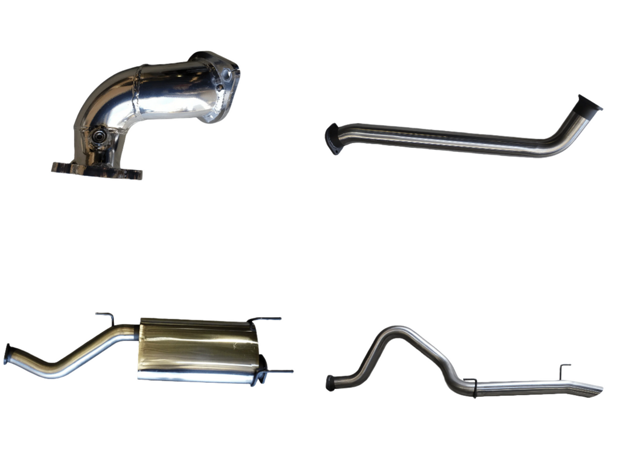 Manta | 3″ Turbo Back Exhaust with Centre Muffler & Rear Tail | Toyota LandCruiser HDJ100 4.2L Turbo Diesel Wagon 1998–2007