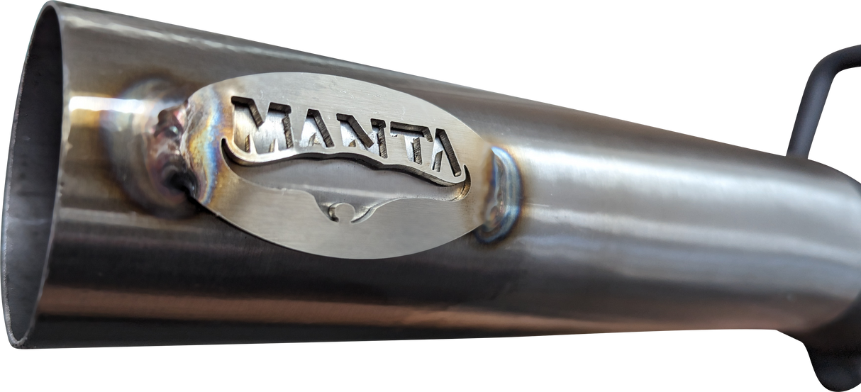 Manta | 2.5″ Cat Back Exhaust System with Centre Muffler & Rear Hotdog | Toyota Hilux N70 4.0L V6 Ute 2005–2017