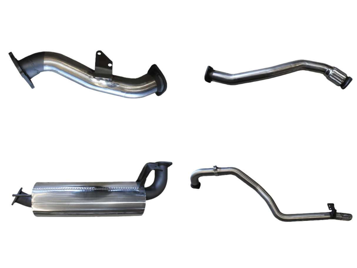 Manta | 3″ Turbo Back Exhaust System with Muffler | Toyota Landcruiser HZJ105 Wagon 4.2L 1HZ CT26 Turbo 1998–2007