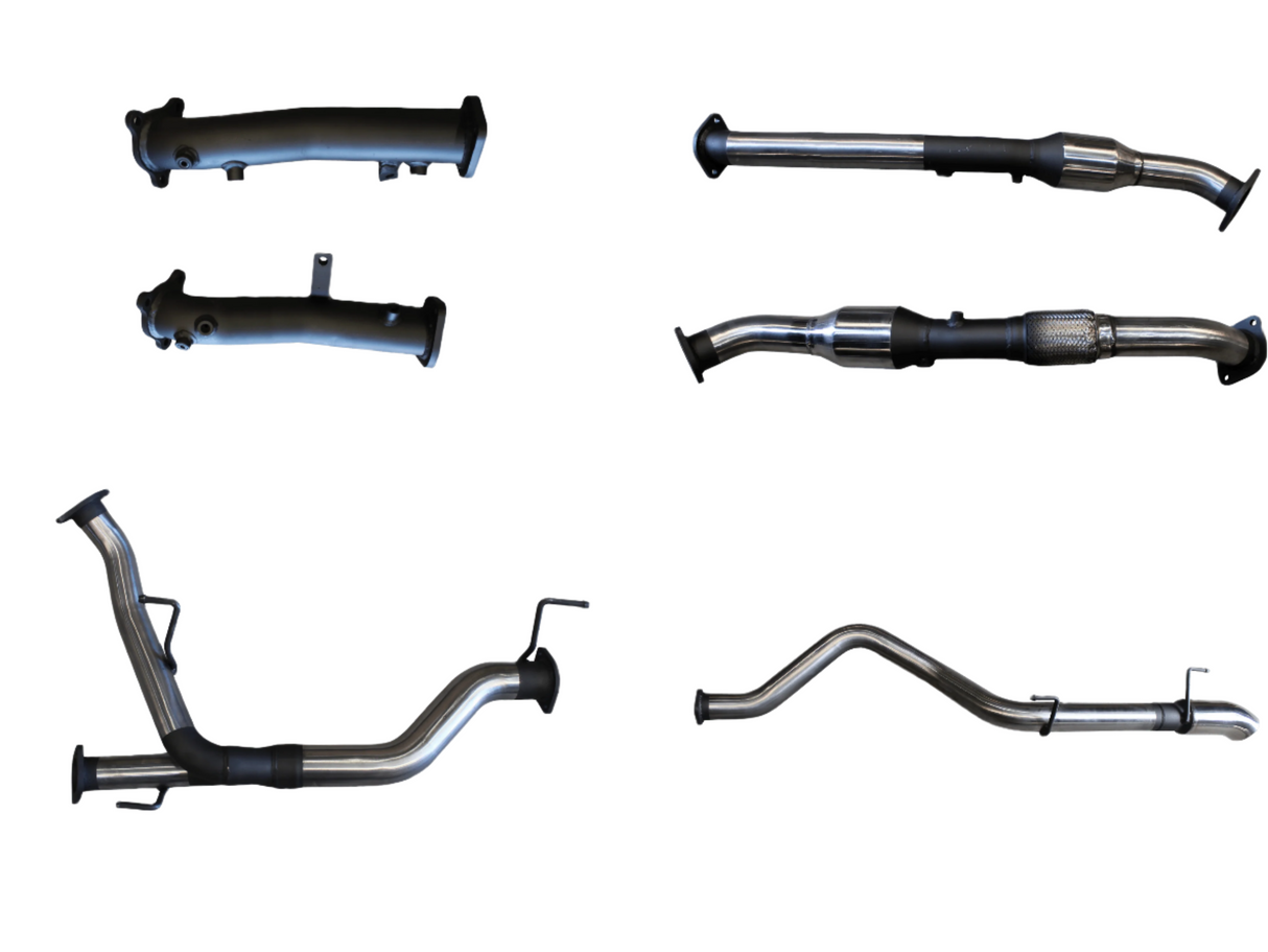 Manta | 2.5″ Turbo Back with Cats Pipe Only Dump Tip | Toyota Landcruiser VDJ200 4.5L V8 Diesel 2015–2021