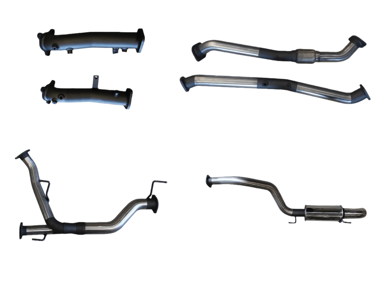 Manta | 2.5″ Turbo Back without Cats with Rear Muffler Dump Tip | Toyota Landcruiser VDJ200 4.5L V8 Diesel Wagon 2015–2021