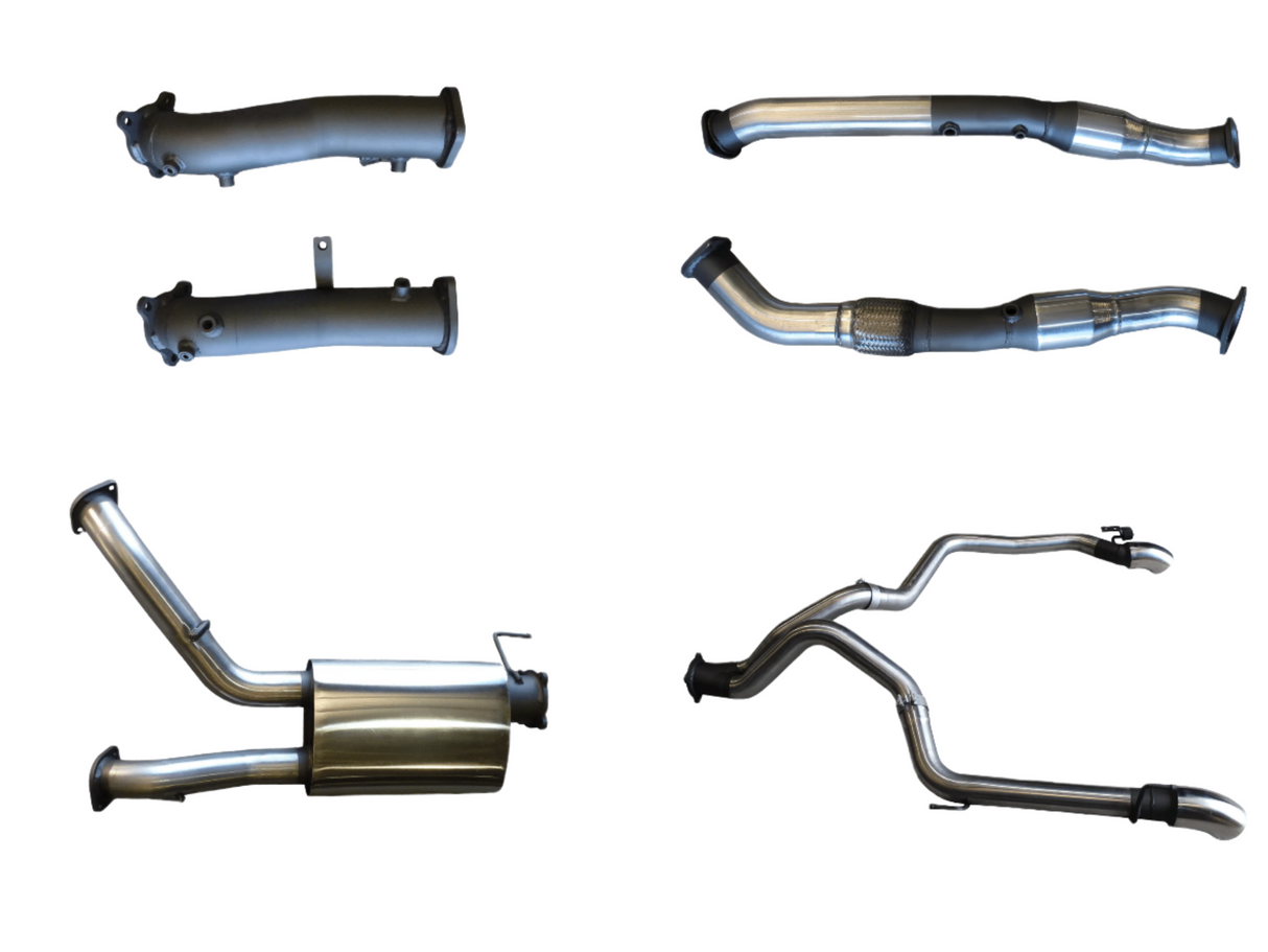 Manta | Twin 3″ Turbo Back Exhaust System with Cats & Muffler | Toyota Landcruiser VDJ200 4.5L V8 Wagon 2015–2021