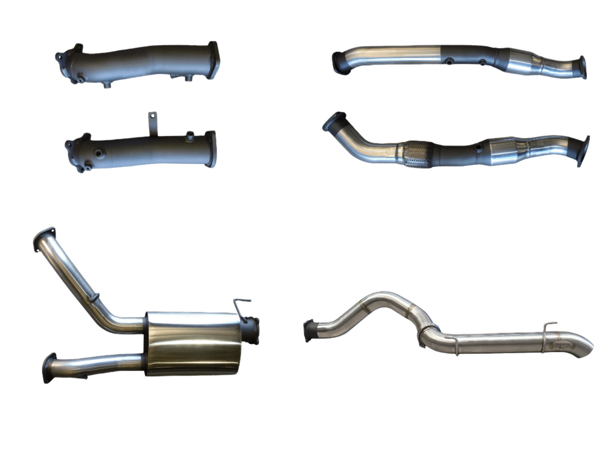 Manta | Twin 3″ Turbo Back Exhaust System with Cats & Muffler | Toyota Landcruiser VDJ200 4.5L V8 Wagon 2015–2021