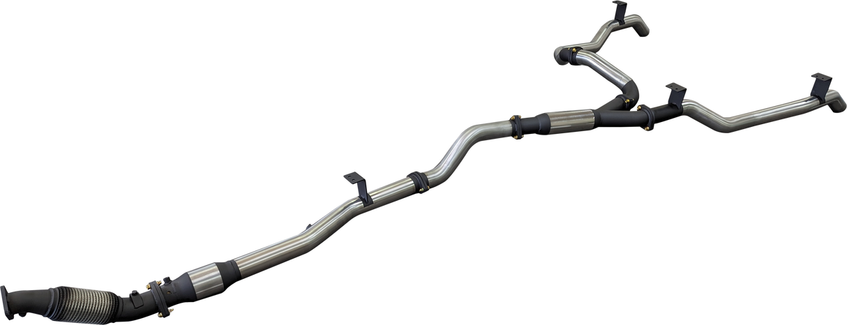 Manta | Dual 3″ Turbo Back Exhaust With Cat & Hotdog | Toyota Landcruiser VDJ79 V8 Ute 2016–2025 (DPF Models)