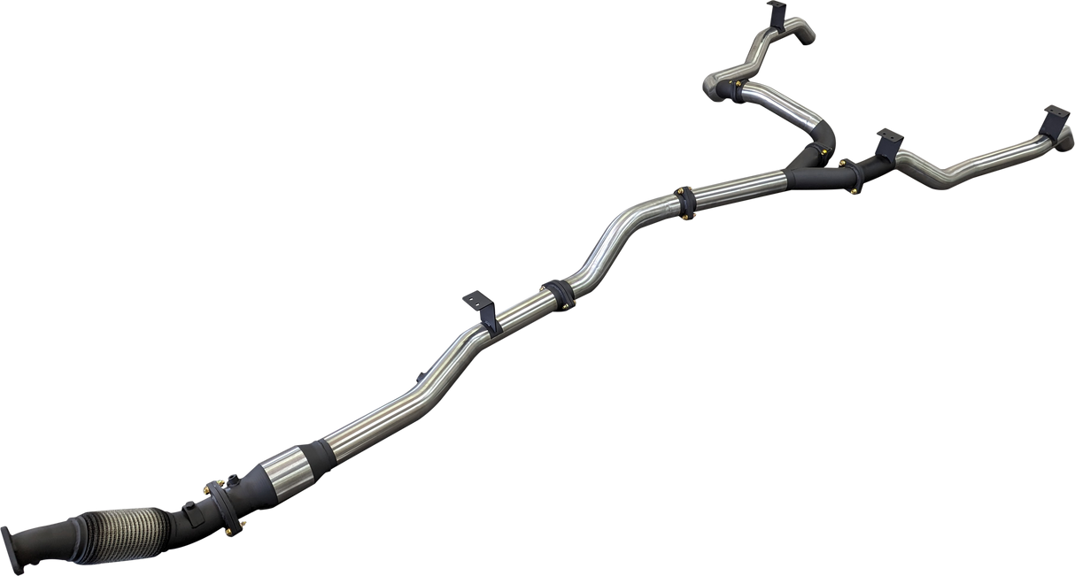 Manta | Dual 3″ Turbo Back Exhaust With Cat & WOM | Toyota Landcruiser VDJ79 V8 Ute 2016–2025 (DPF Models)