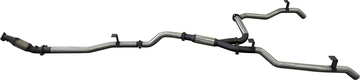 Manta | Dual 3in Turbo Back Exhaust with Hotdog (No Cat) | Toyota Landcruiser VDJ79 V8 Ute 2016–2025