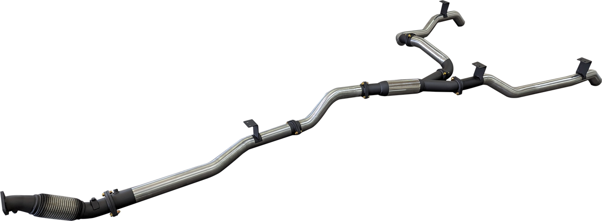 Manta | Dual 3in Turbo Back Exhaust with Hotdog (No Cat) | Toyota Landcruiser VDJ79 V8 Ute 2016–2025