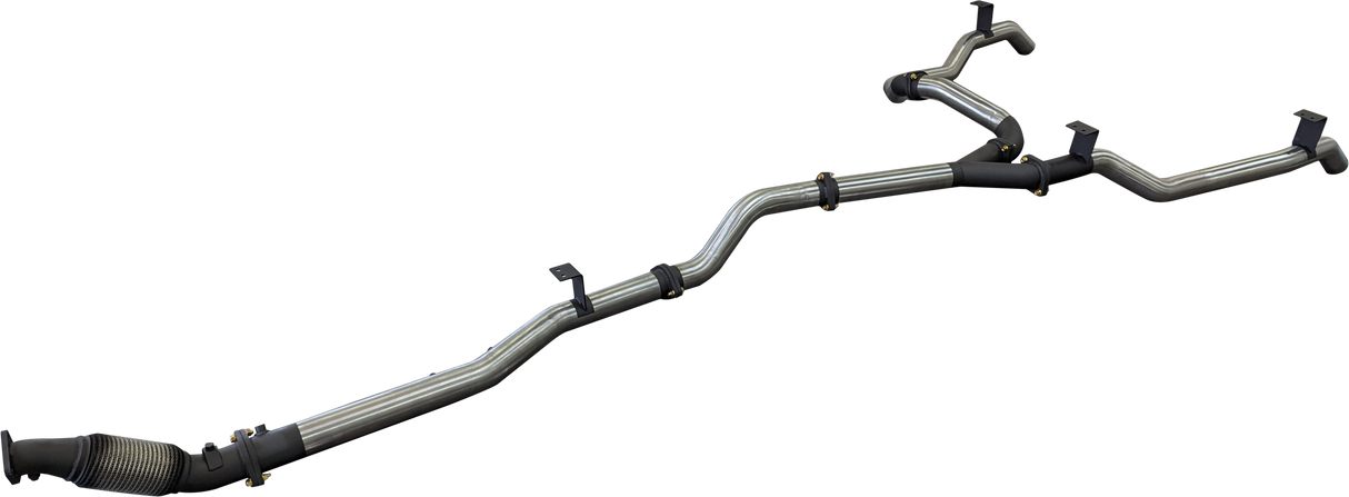 Manta | Dual 3in Turbo Back Exhaust System (No Cat) | Toyota Landcruiser VDJ79 V8 Ute 2016–2025