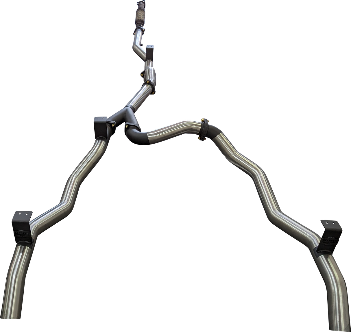 Manta | Dual 3in Turbo Back Exhaust System (No Cat) | Toyota Landcruiser VDJ79 V8 Ute 2016–2025