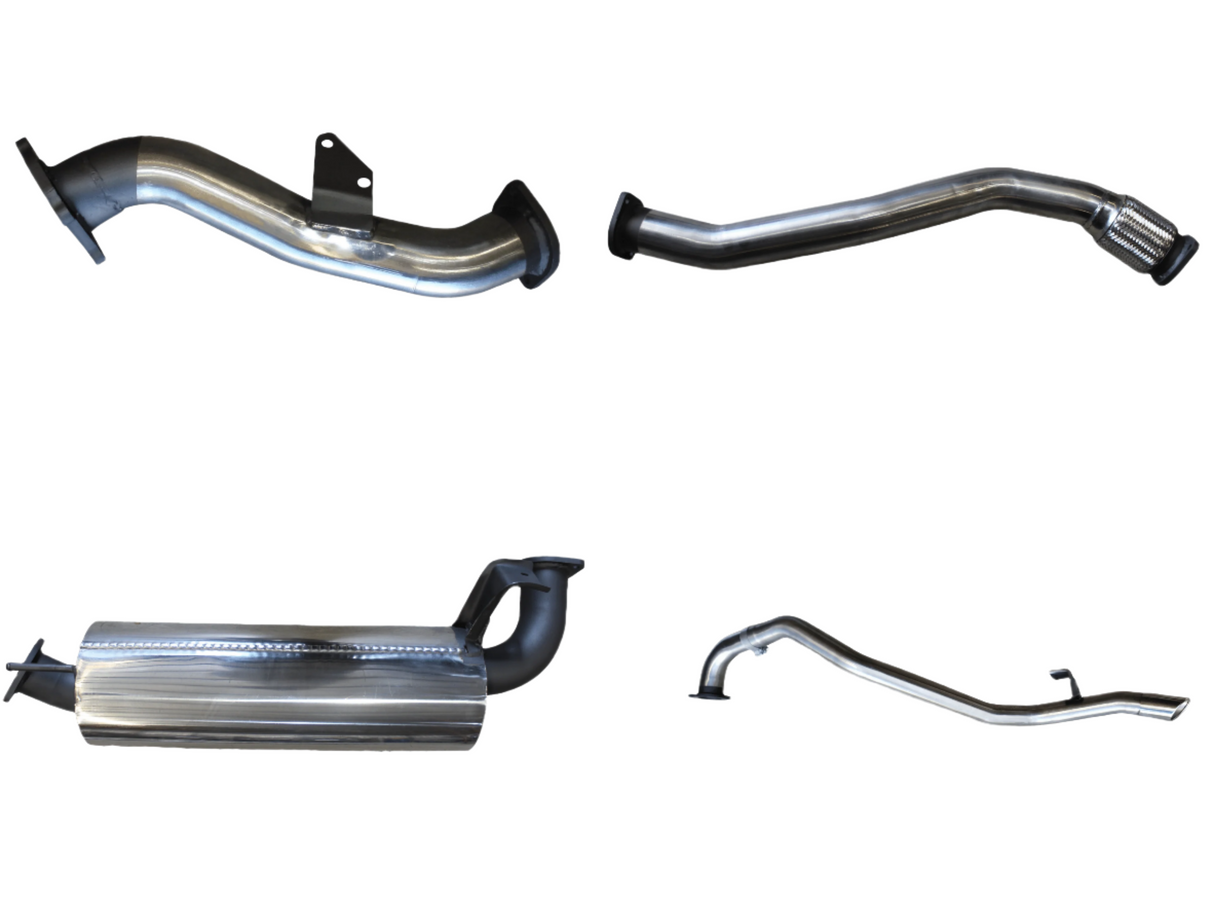 Manta | 3″ Turbo Back Exhaust System with Muffler to Suit CT26 Turbo | Toyota Landcruiser HZJ80 4.2L Diesel Wagon 1990–1997