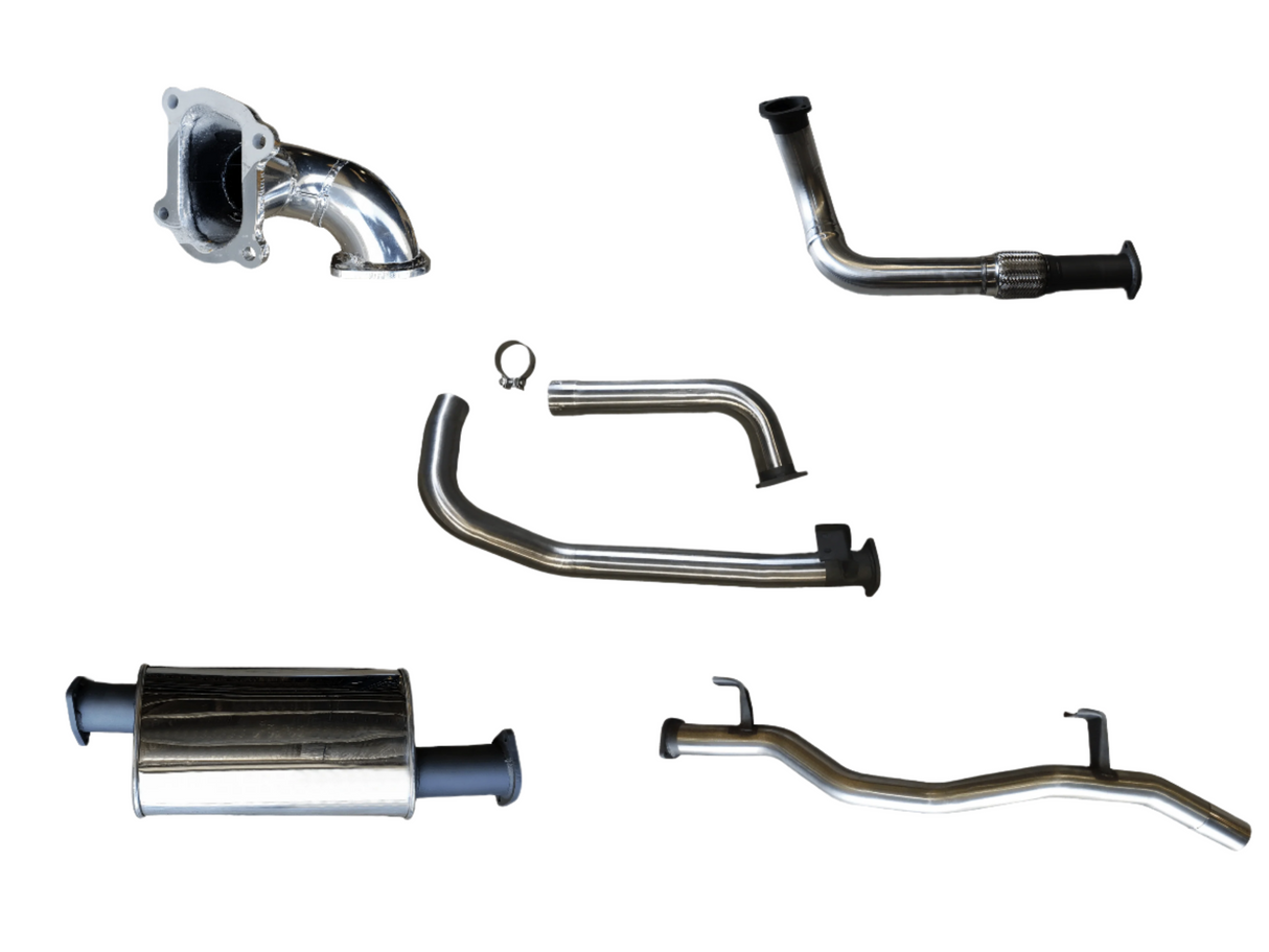 Manta | 3″ Turbo Back Exhaust System to Suit CT26 Turbo | Toyota Landcruiser HZJ78 4.2L 6cyl Troop Carrier 1990–2006