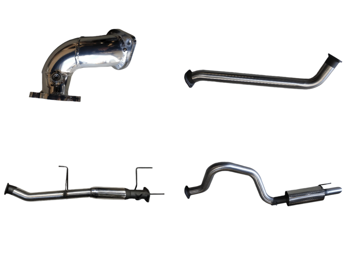 Manta - Toyota HDJ100 4.2L TD WAGON 3in CENTRE HOTDOG & REAR MUFFLER