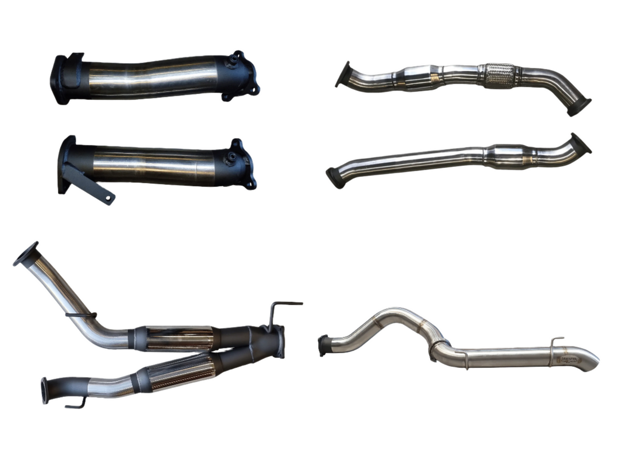 Manta - Toyota Landcruiser VDJ200 3in Dual With Cat & Hotdog, 4in Exit