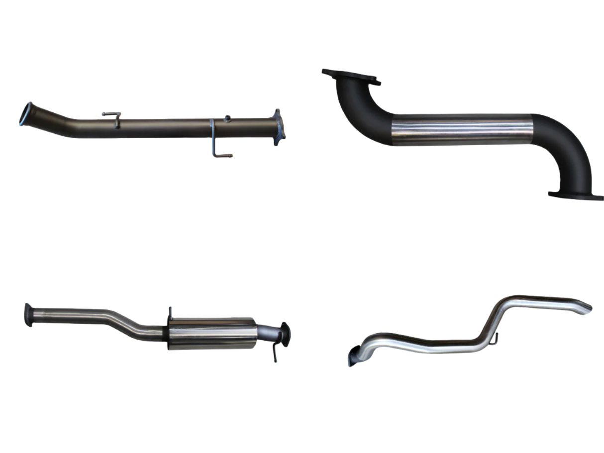 Manta | 3in Dump Pipe Back Exhaust with Small Muffler Extended Tailpipe | Volkswagen Amarok V6 TDI550 TDI580 Ute 2016–2022